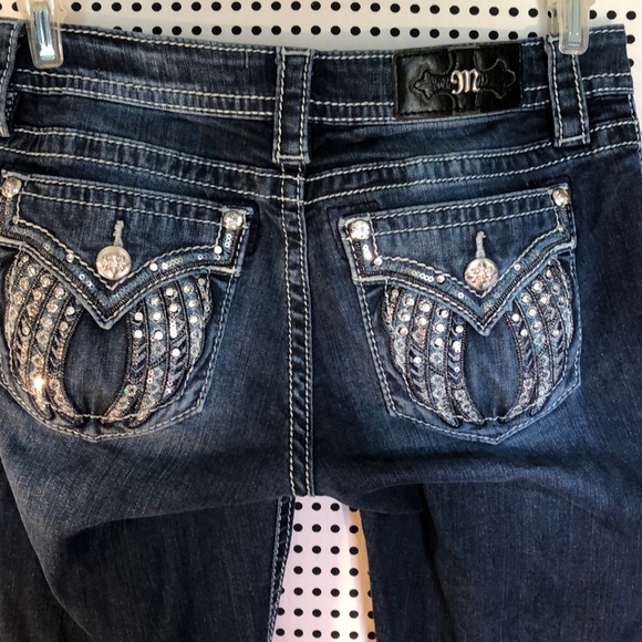 Miss Me Skinny Angel Wings Jeans 